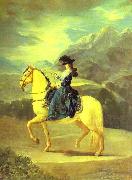 Francisco Jose de Goya Equestrian Portrait of Dona Maria Teresa Vallabriga oil painting on canvas